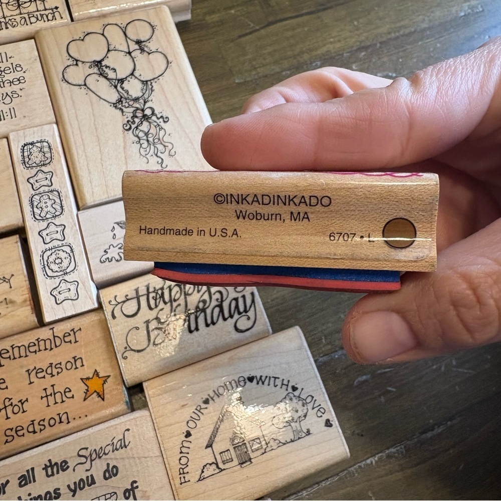 Vintage Rubber Stamps Crafting Scrapbook Crafts D.O.T.S USA 1990’s Y2K - Picture 6 of 15